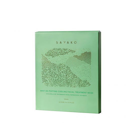 Sayako Peppermint Refreshing Facial Treatment Mask 4x30ml