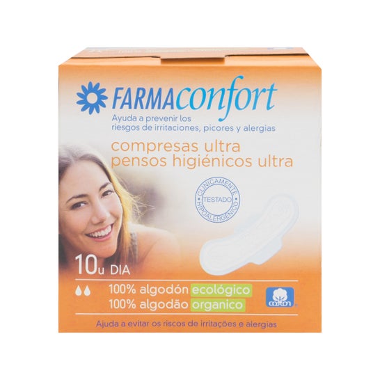 Farmaconfort Compresas de Día 100% Algodón 10uds
