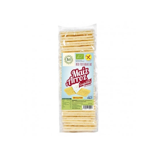 Sol Natural Organic Corn & Rice Toasts Gluten Free Organic 200g