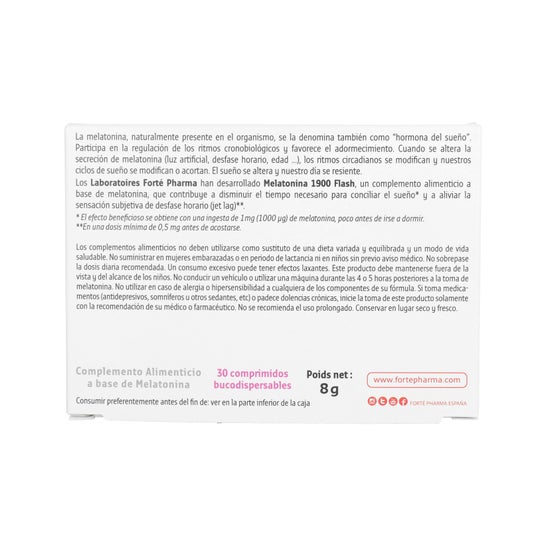 Forté Pharma Melatonina 1900 Flash 30comp