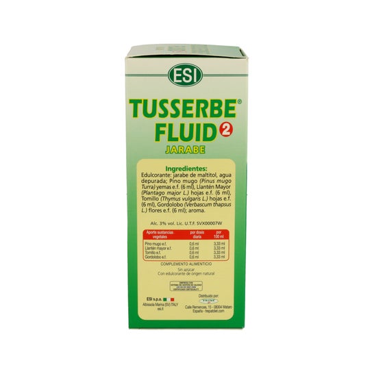 Tusserbe 2 Fluid jarabe 180ml