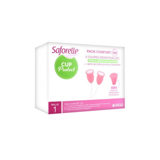 Saforelle Cup Protect Menstruatiebeker T1 doos van 2 stuks