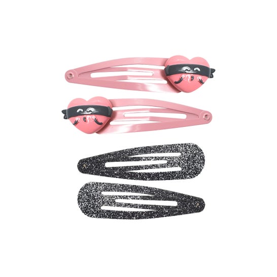 Mr. Wonderful Clips de Pelo Corazón 4 uds