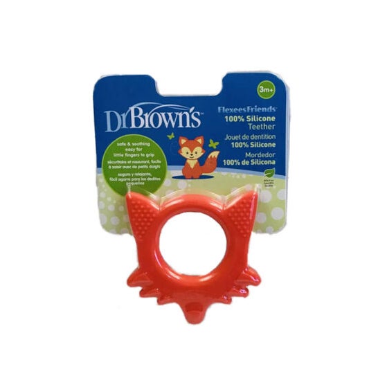 Dr Browns Flexees Friends Red Fox Teether 1 pezzo