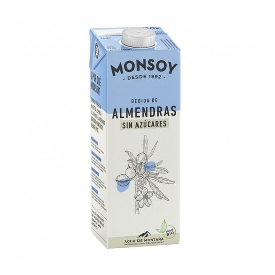 Monsoy Leche De Almendras Sin Azúcar Bio 1000ml
