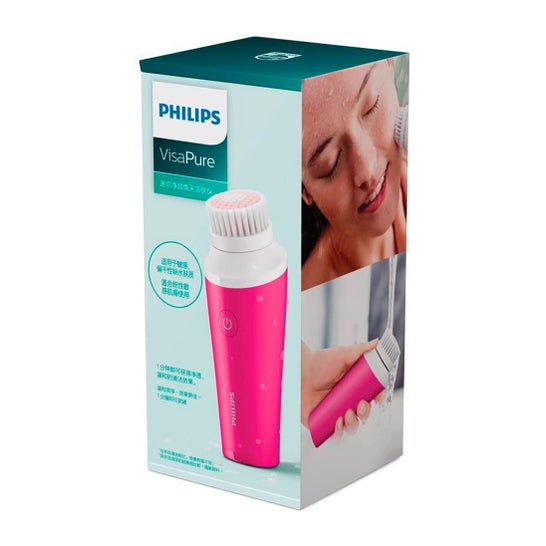 Ejercicio heroico vestir Philips Cepillo de Limpieza Facial VisaPure Mini Fucsia 1ud | PromoFarma