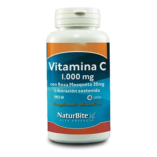 Naturbite Vitamina C con Rosa Canina 20mg 180caps