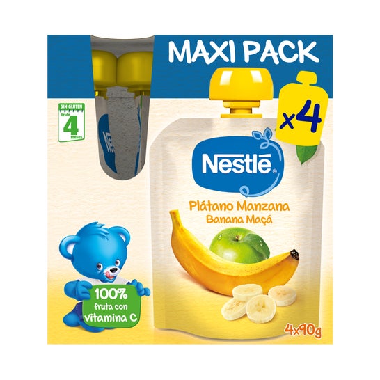 Nestle Naturnes Banane Apfel 4x90g