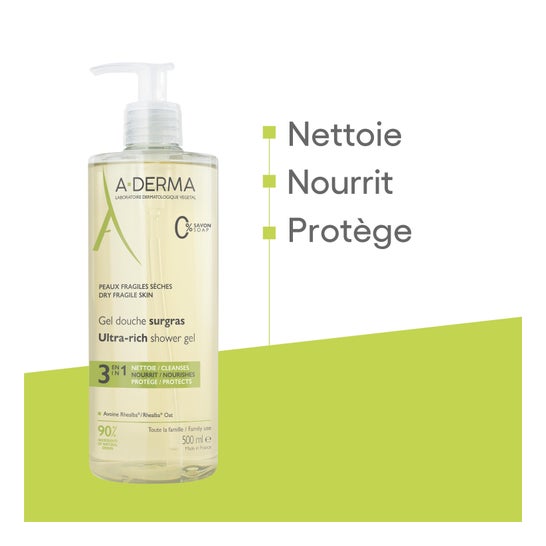 A-Derma Syndet-Flüssigseife für besonders fettige Haut 500ml