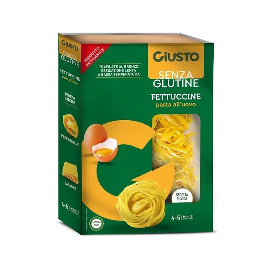 Giusto Senza Glutine Fettuccine Pasta al Huevo 250g