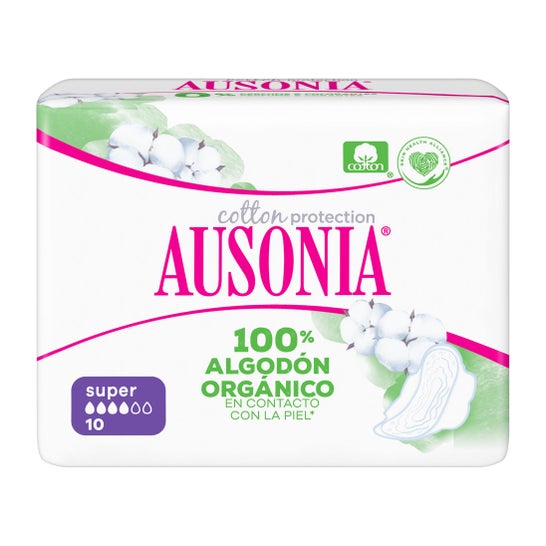 Ausonia Organic Compresas Super Alas 10uds