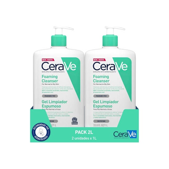 CeraVe Gel Limpiador Espumoso 2x1000ml