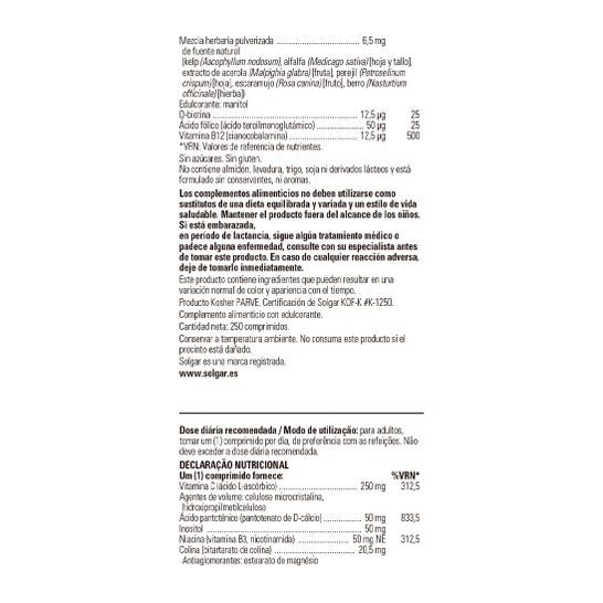 Solgar B-complex Con Vitamina C 250 Comp
