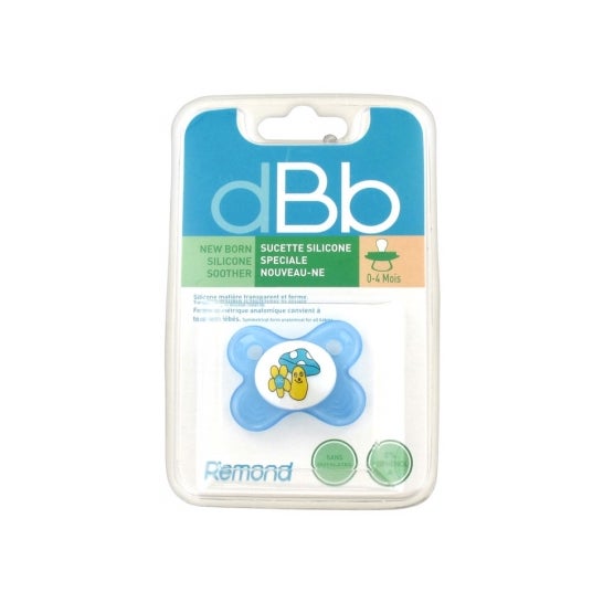 dbb remand silicone soother newborn blue translucent 1 Unit