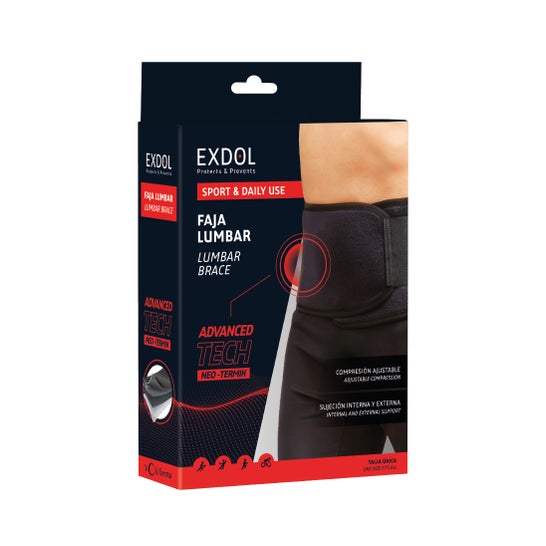 Exdol Lumbar Girdle Neoprene Colour Black 1 pc