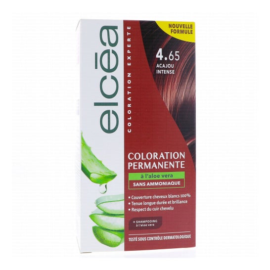 Elcea Coloración Permanente Aloe Vera 4.65 Caoba Intenso 140 ml