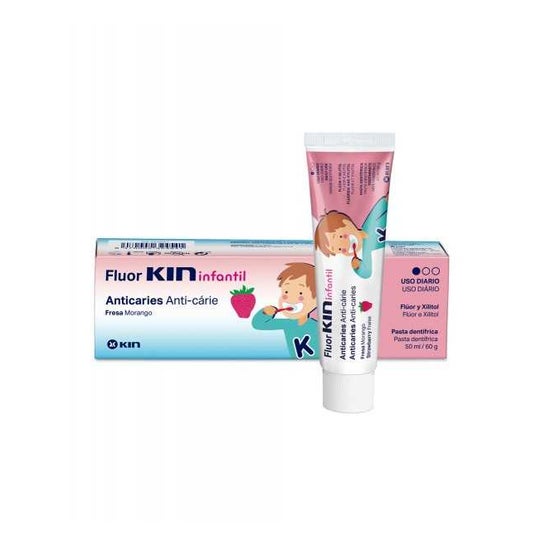 Kin Fluor Pasta Dental Infantil Fresa 50ml