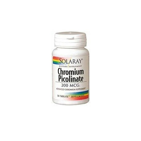 Solaray Chromium Picolinate 200 50 tabletas