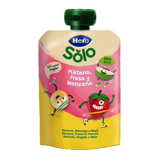 Hero Solo Platano Fresa y Manzana 100 g