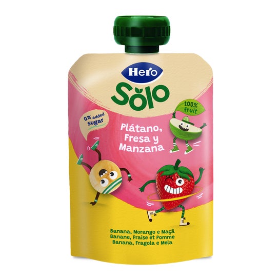 Hero Solo Platano Fresa y Manzana 100 g