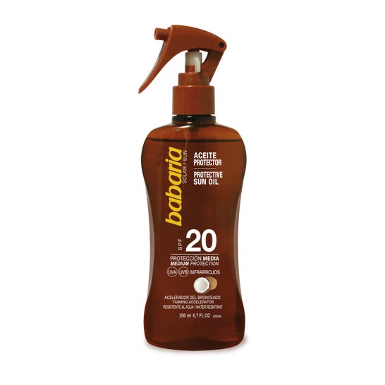 Babaria Coco Aceite Spf20 Proteccion Media 200ml