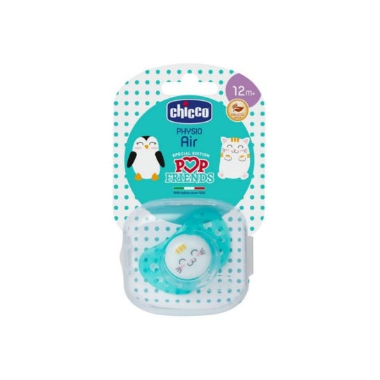 Chupete Silicona Chicco Pop Friends Physio Air 12m+