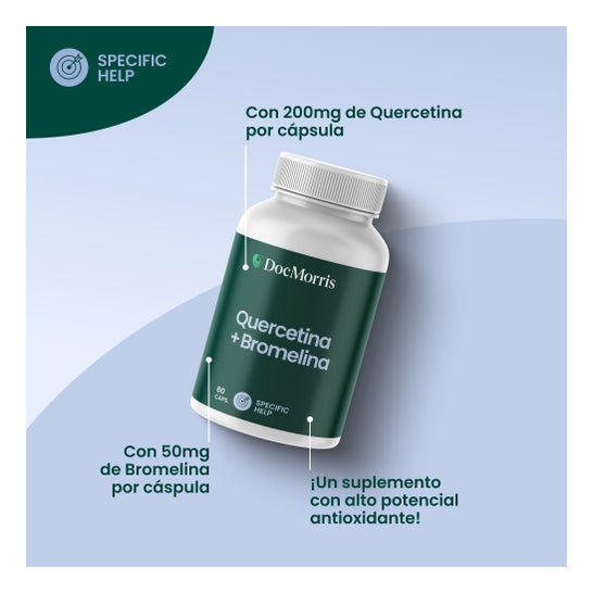 Udløbsdato under 6 måneder DocMorris Quercetin + Bromelain 60 kapsler