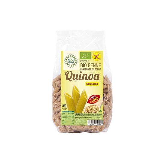 Solnatural Macarrones Quinoa Lino Bio Sin Gluten 250 g