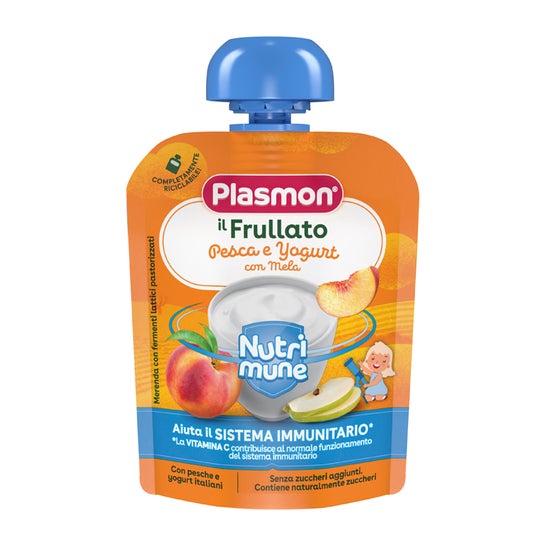Plasmon Nutri-Mune Durazno Yogurt Manzana 85g