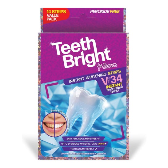 7th Heaven Teeth Bright Tiras Blanqueadoras Dentales 14 uds
