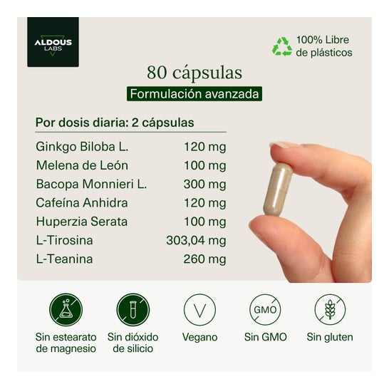 Aldous Labs Nootrópico 800mg 80caps