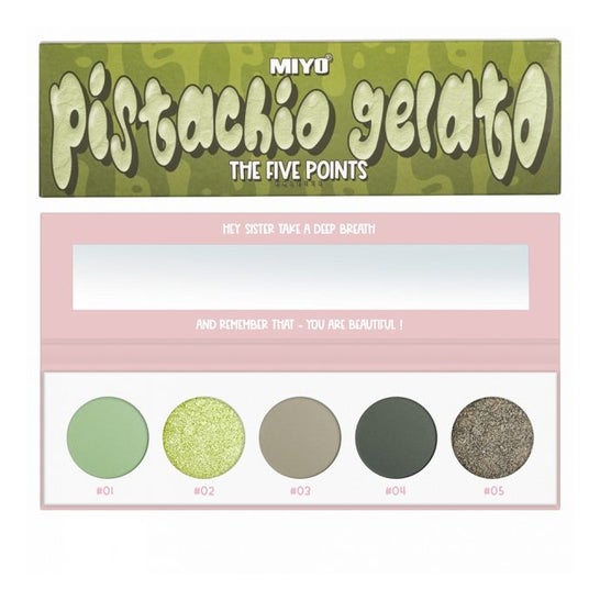 Miyo Five Points Paleta de Sombras 36 Pistachio Gelato 6.5g