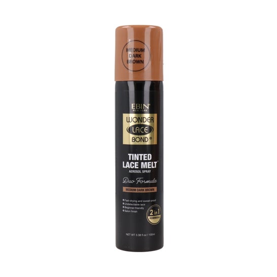 Ebin New York Tinted Lace Met Medium Dark Brown 100ml