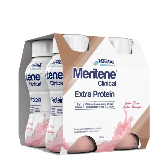 Nestlé Meritene Clinical Extra Protein Fresa 4x200ml