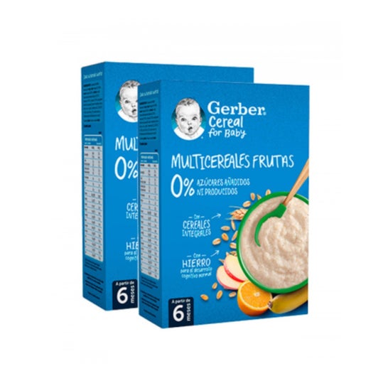 Gerber Multicereales Frutas 2x270g