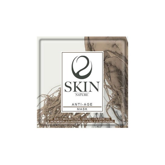 Skin O2 Anti-Ageing Ansigtsmaske Ginseng Collagen 1 stk