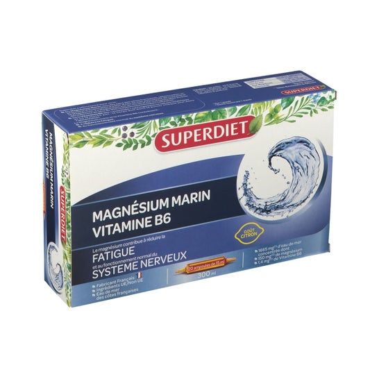 Super Diet  Magnsium Marin Vitamina B6 20 ampollas