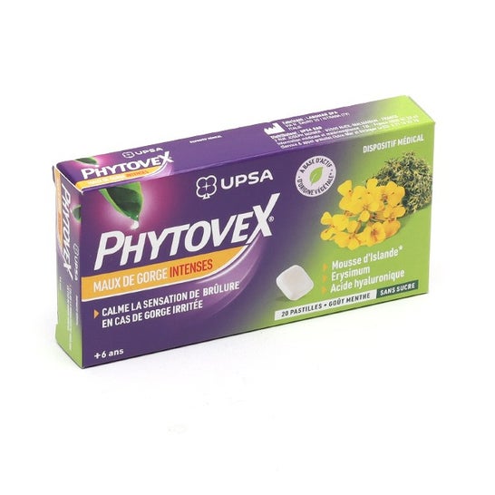 Phytovex Dolor de Garganta Intenso 20comp