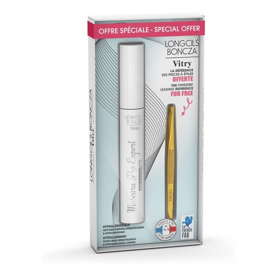 Vitry Máscara Pro Expert 12ml + Pinza Dorada 1ud