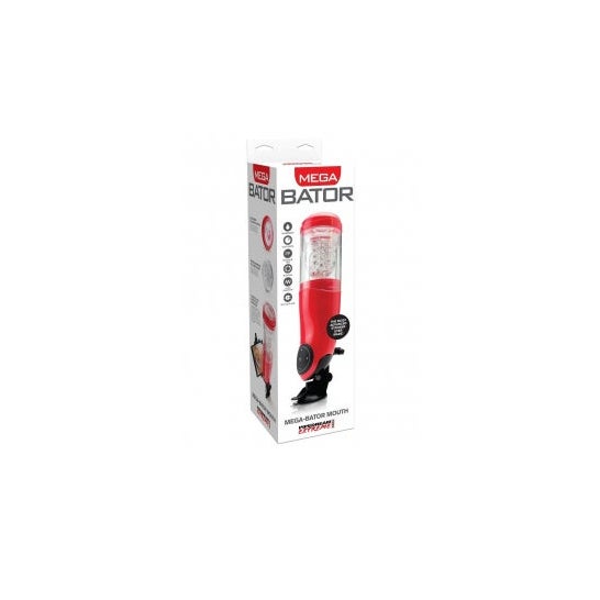 Pipedreams Extreme Toyz Pdx Mega Masturbator Male Mouth Red 1ud