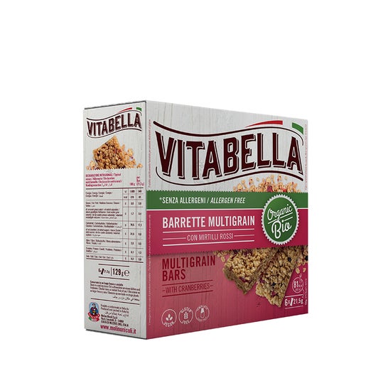 Molino Nicoli Vitabella Barette Multigrain Cranberry 129g