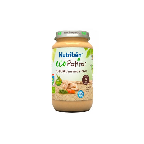 Nutribén® Eco Potito® grøntsager fra haven og kalkunen 200g