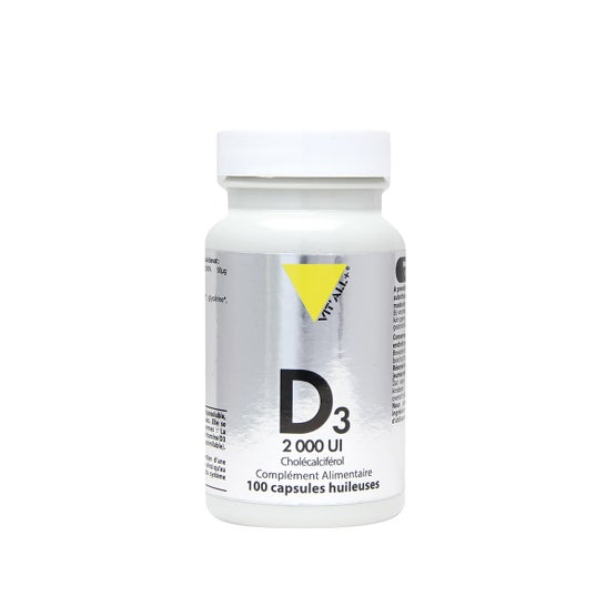 Vit'All+ Vitamine D3 2000UI Cholécalciférol 50mcg 100caps