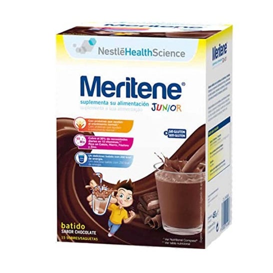 Meritene Junior chocolade milkshakes 2x15bolletjes
