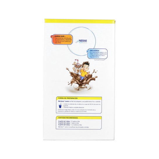 Meritene Junior Batidos de Chocolate Pack de 2 Cajas x 15 Sobres