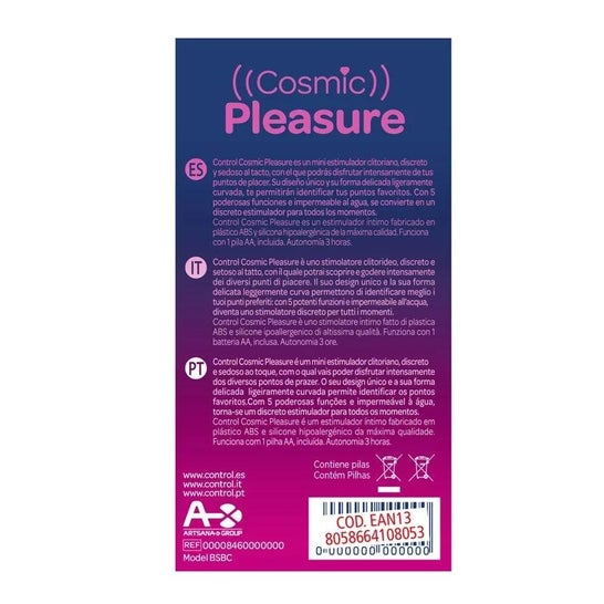 Control Cosmic Pleasure Mini Estimulador 1ud Control Cosmic Pleasure Mini Estimulador 1ud