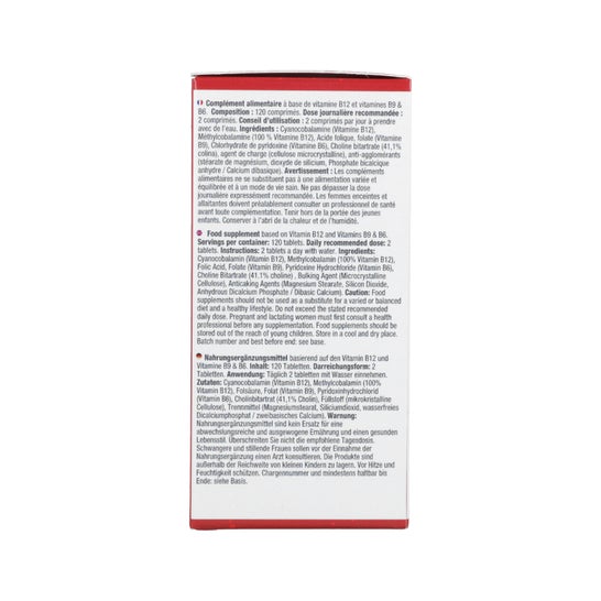Nutralie Vitamina B12 Complex 2000mcg Cansancio 120 comp