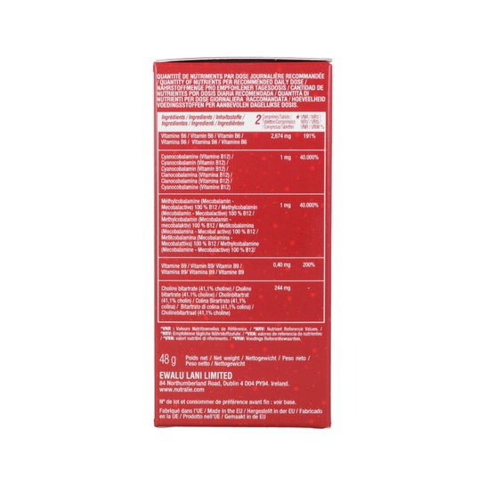Nutralie Vitamina B12 Complex 2000mcg Cansancio 120 comp