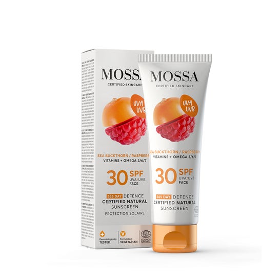 Mossa 365 Days Defence Fotoprotector Natural Certificado SPF30 50ml