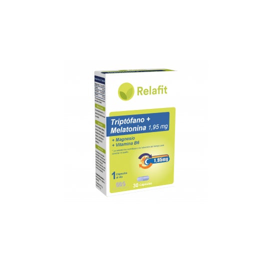 Relafit Triptófano + Melatonina 1,95 Mg 30 cápsulas